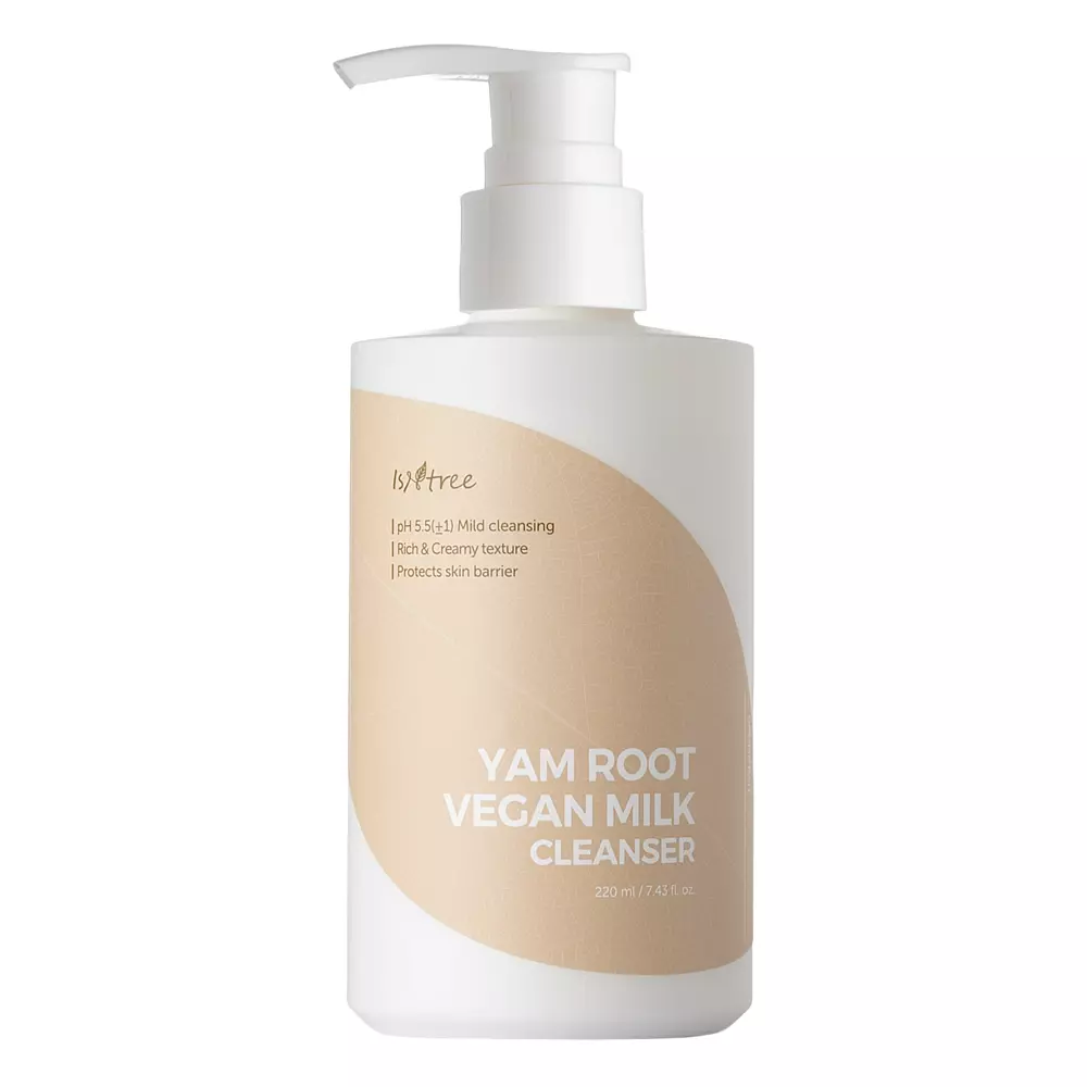 Isntree - Yam Root Vegan Milk Cleanser - Nomierinošs sejas attīrošs pieniņš - 220ml