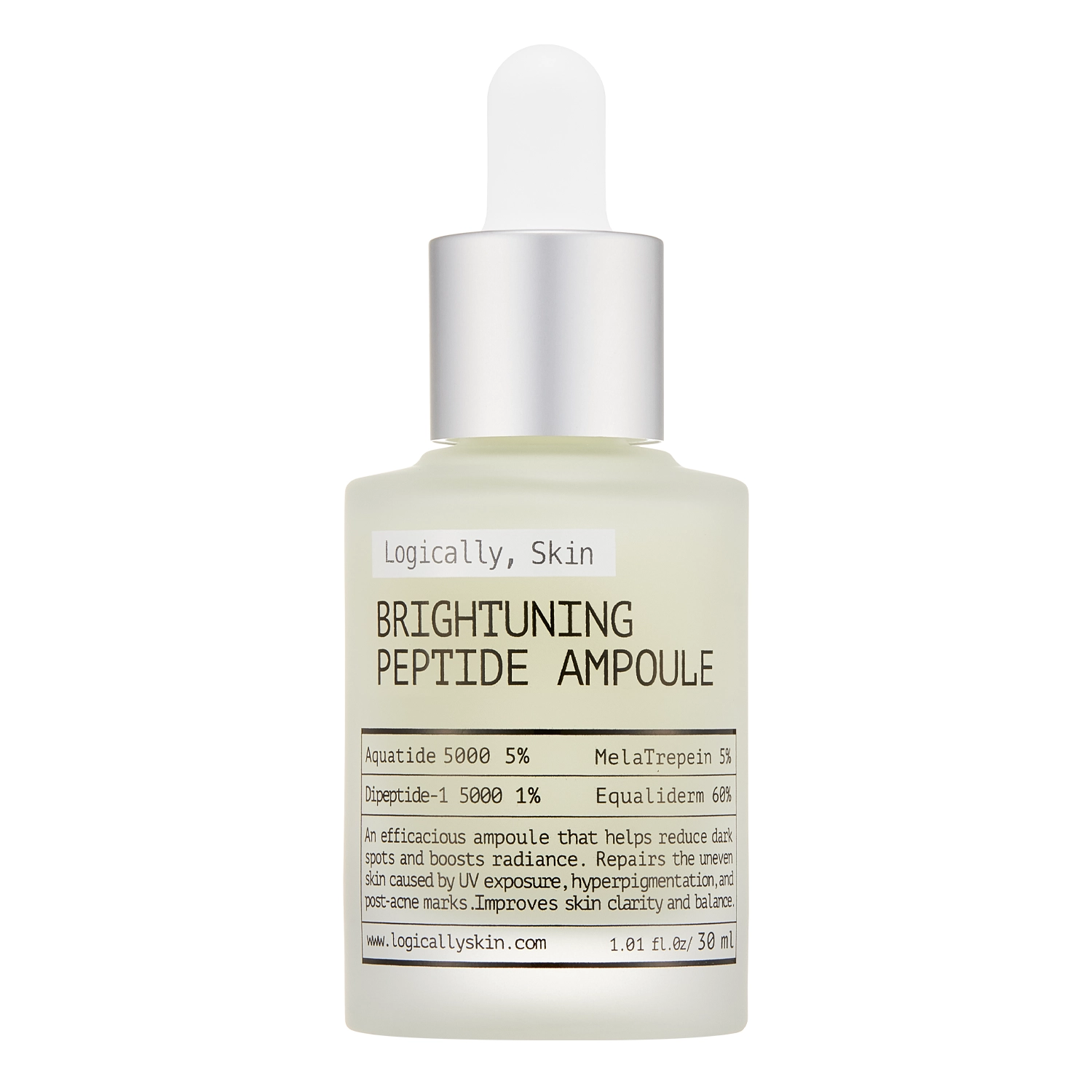 Logically, Skin - Brightuning Peptide Ampoule - Izgaismojoša Sejas Ampula ar Peptīdiem - 30g