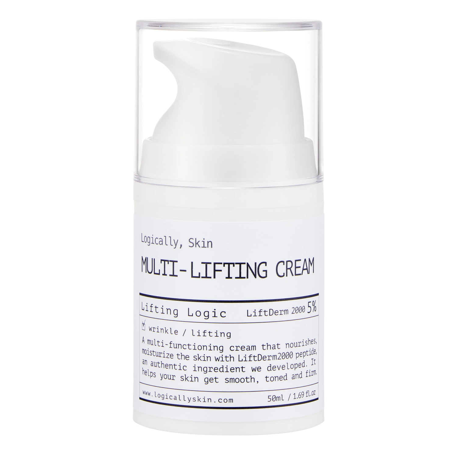 Logically, Skin - Multi-Lifting Cream - Mitrinošs Sejas Krēms ar Peptīdiem - 50ml