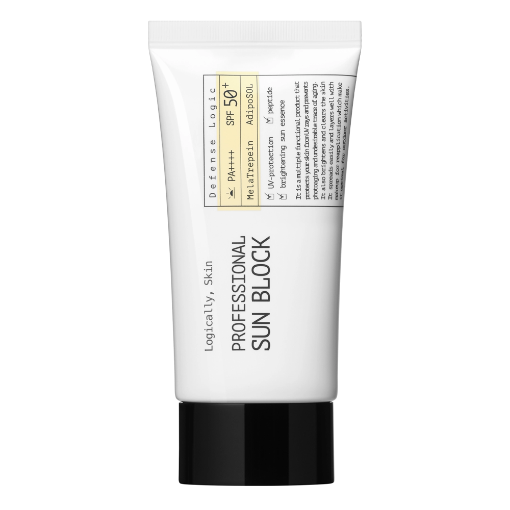 Logically, Skin - Professional Sun Block SPF50+ PA++++ - Nomierinošs Sejas Krēms ar Filtru - 70g