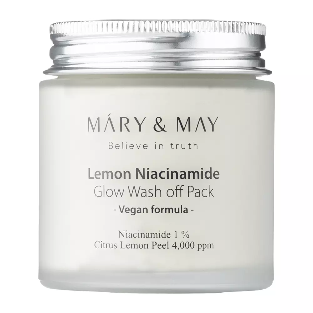 Mary&May - Lemon Niacinamide Glow Wash off Pack - Izgaismojoša māla maska - 125g