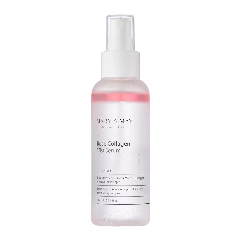 Mary&May - Rose Collagen Mist Serum - Divfāžu serums miglas veidā - 100ml