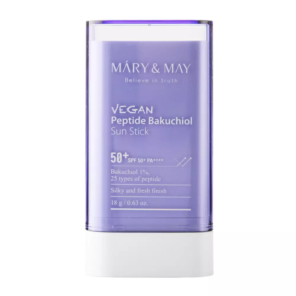 Mary&May - Vegan Peptide Bakuchiol Sun Stick SPF50+/PA++++ - Pretsaules aizsarglīdzeklis ar peptīdiem - 18g 