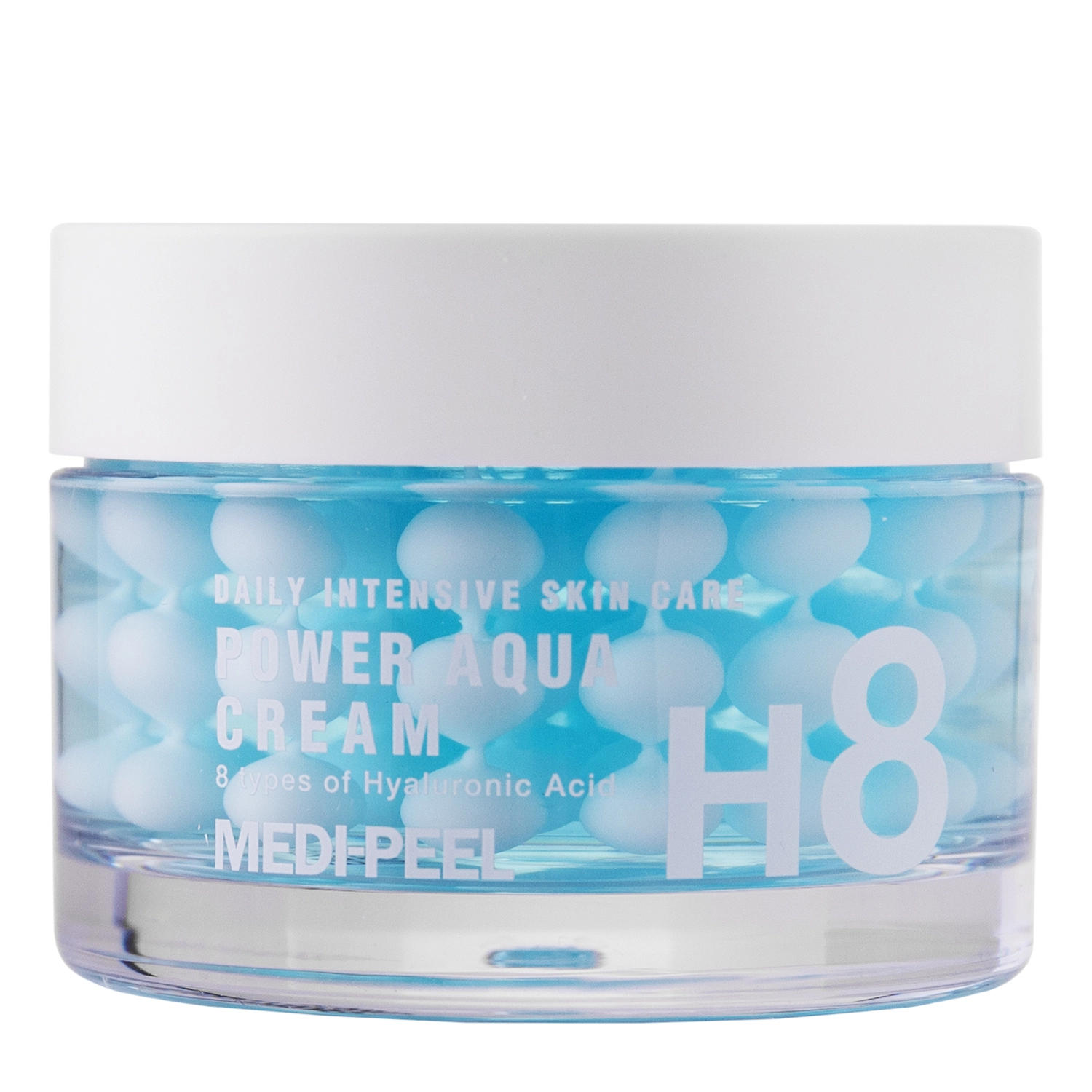 Medi-Peel - Power Aqua Cream - Dziļi Mitrinošs Krēms ar Hialuronskābes Kapsulām - 50ml