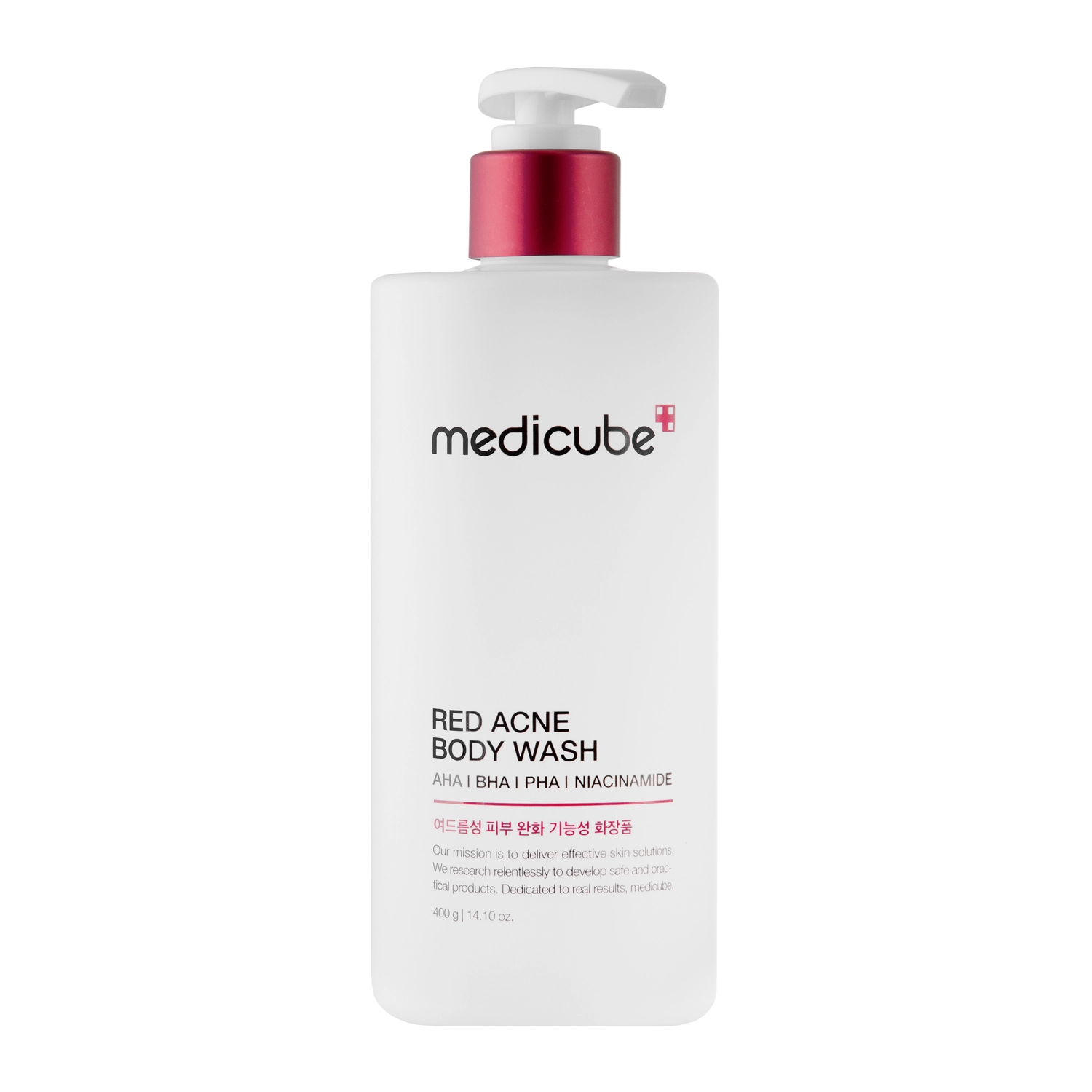 Medicube - Red Acne Body Wash 2.0 - Ķermeņa Mazgāšanas Želeja ar Skābēm - 400g