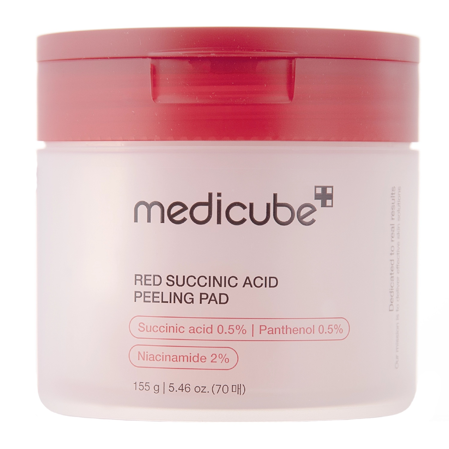 Medicube - Red Succinic Acid Peeling Pad - Kosmētikas Spilventiņi Sejai - 70gab./155g