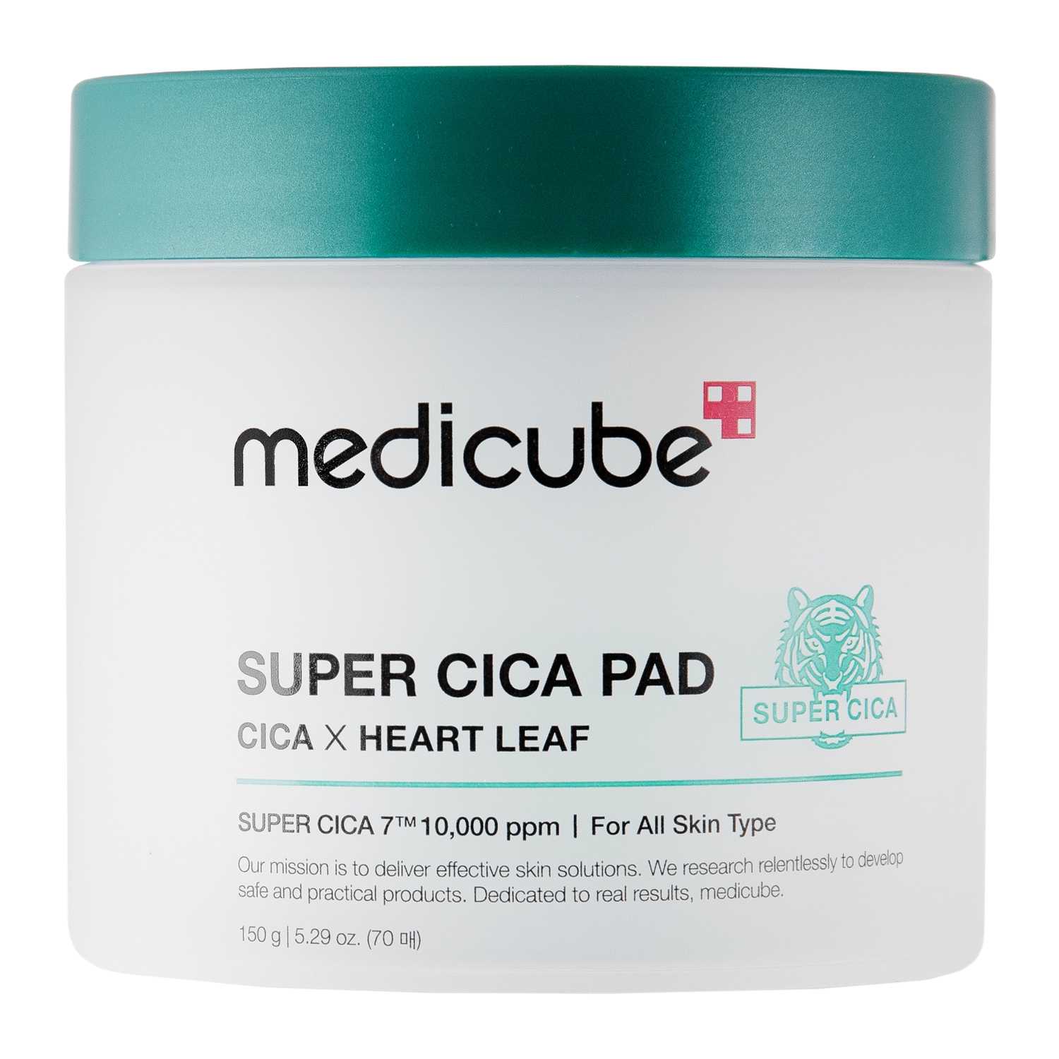 Medicube - Super Cica Pad - Pīlinga-Nomierinoši Sejas Kosmētiskie Spilventiņi - 70gab./150g