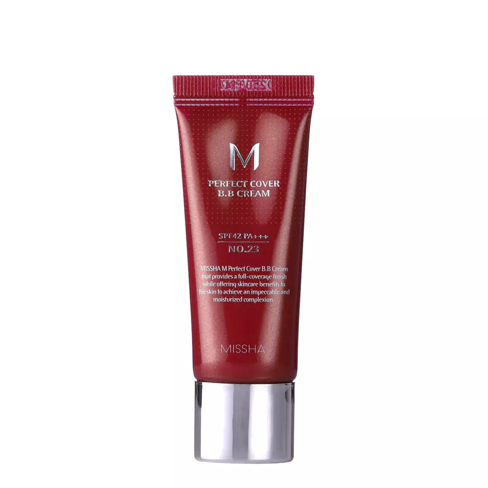 Missha - M Perfect Cover BB Cream SPF42/PA+++ - Nosedzošs BB krēms - No.23 Natural Beige - 20ml