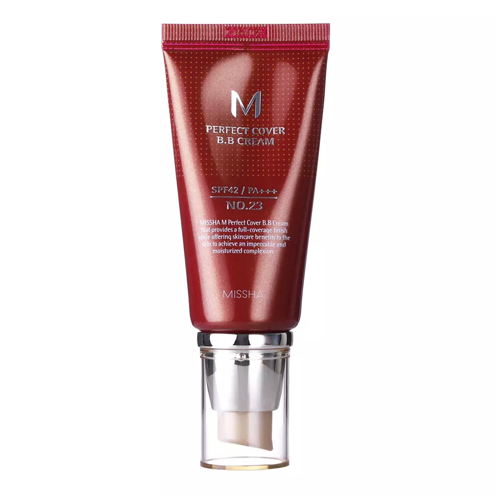 Missha - M Perfect Cover BB krēms SPF42/PA++ - Nosedzošais BB krēms - Nr.23 Natural Beige - 50ml