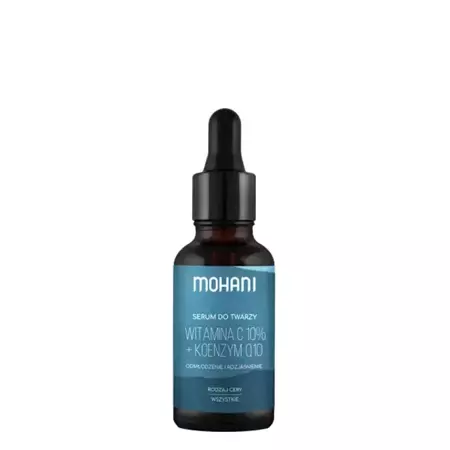 Mohani - Atjaunojoši-Izgaismojošs Sejas Serums ar 10% C Vitamīnu un Koenzīmu Q10 - 30ml