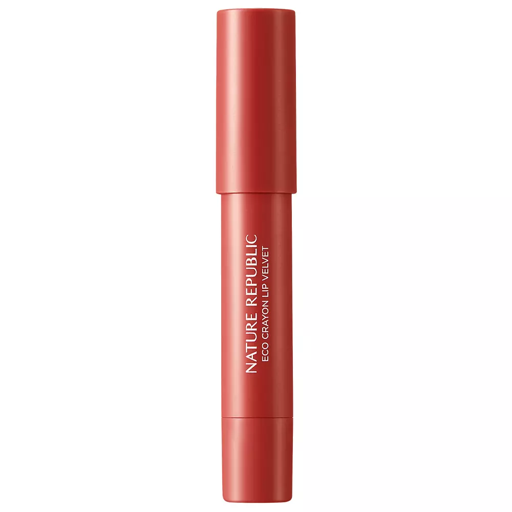 Nature Republic - By Flower Eco Crayon Lip Velvet - Lūpu Krāsa Zīmulī - 04 Chilli Red - 2,8g