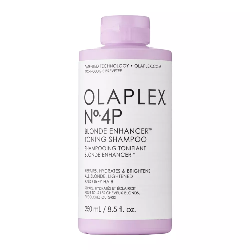 Olaplex - No. 4P Blonde Enhancer Toning Shampoo - Violetais šampūns blondiem matiem - 250ml