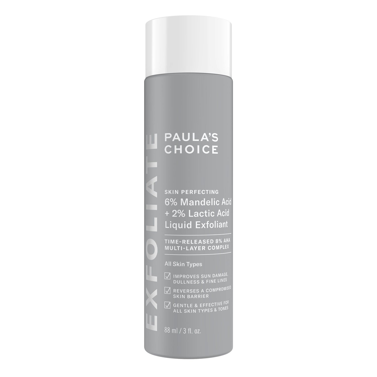 Paula's Choice - 6% Mandelic Acid + 2% Lactic Acid Liquid Exfoliant - Sejas pīlinga šķidrums - 88ml