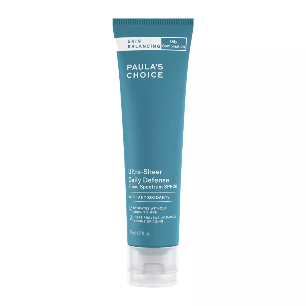 Paula's Choice - Skin Balancing - Ultra-Sheer Daily Defense SPF30 - Viegls matējošs saules aizsargkrēms - 60ml