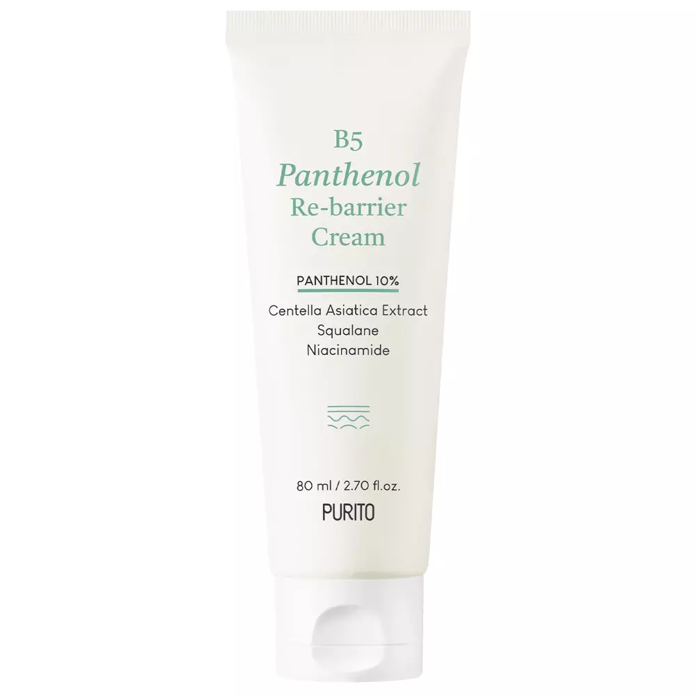 Purito - B5 Panthenol Re-Barrier Cream - Stiprinošs sejas krēms ar pantenolu - 80ml