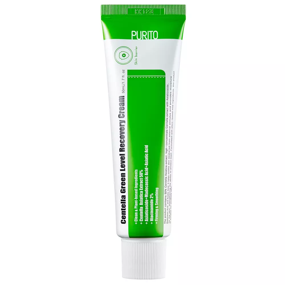 Purito - Centella Green Level Recovery Cream - Atjaunojošs krēms ar asiatiskās centellas ekstraktu - 50ml