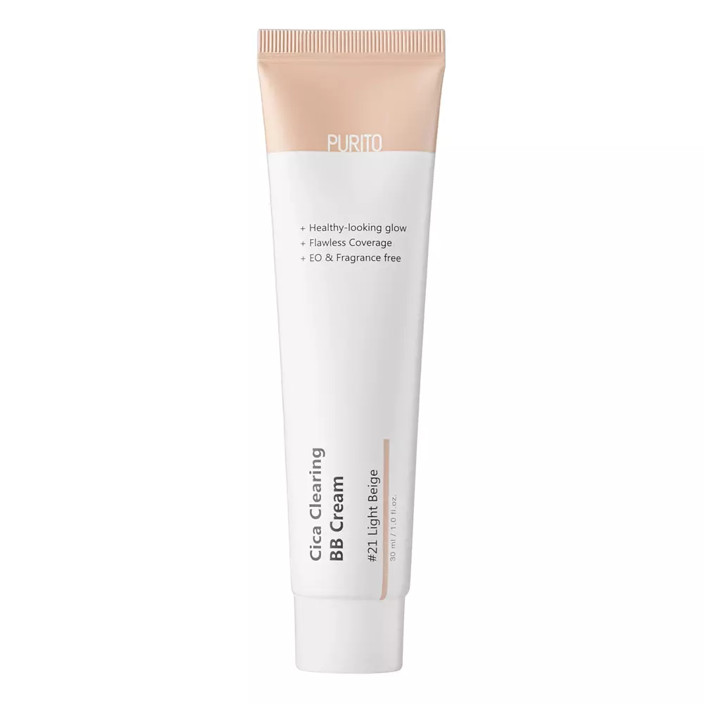 Purito - Cica Clearing BB Cream - BB krēms ar asijas centellas ekstraktu - #21 Light Beige - 30ml