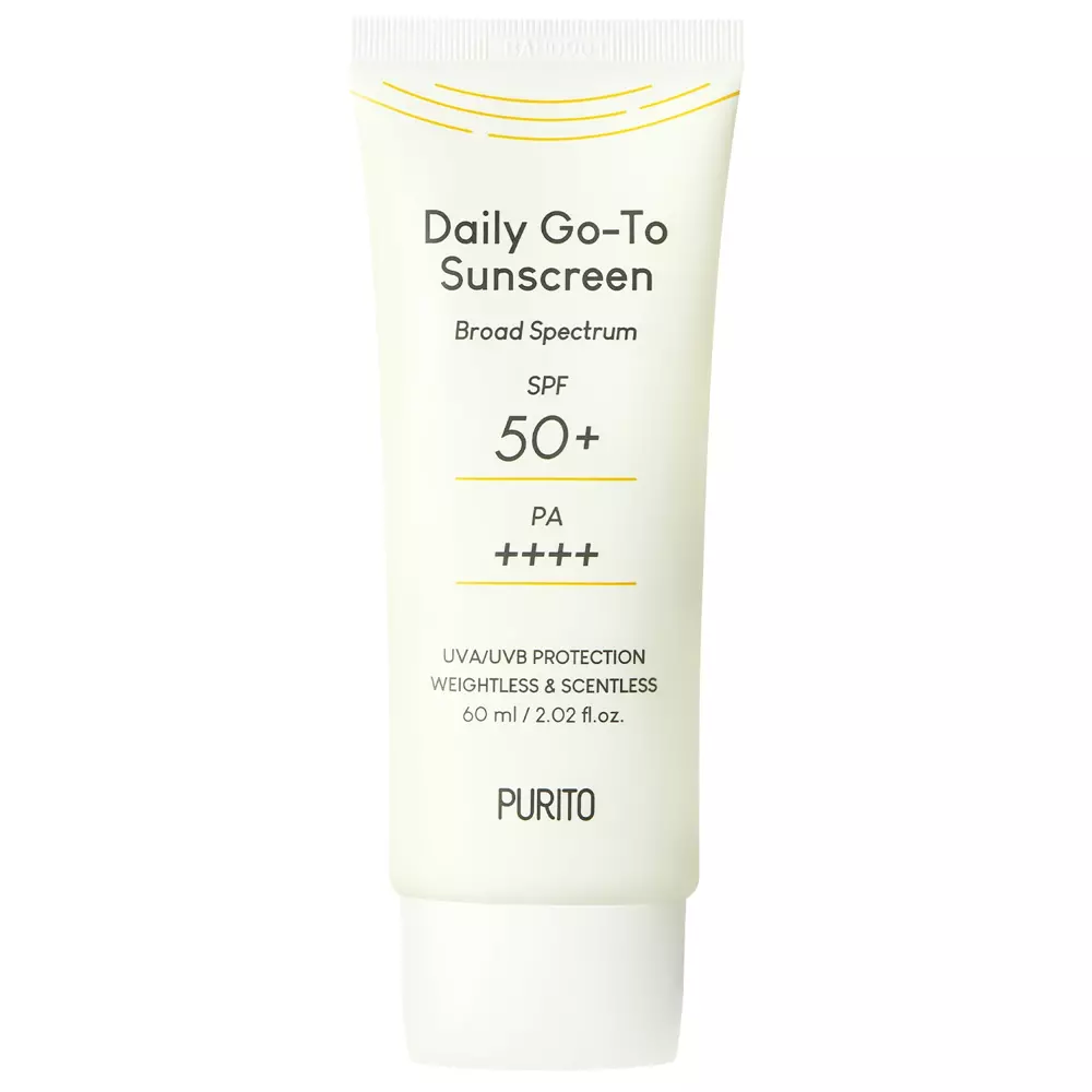 Purito - Daily Go-To Sunscreen SPF50+/PA++++ - Krēms ar gaismas filtru - 60ml