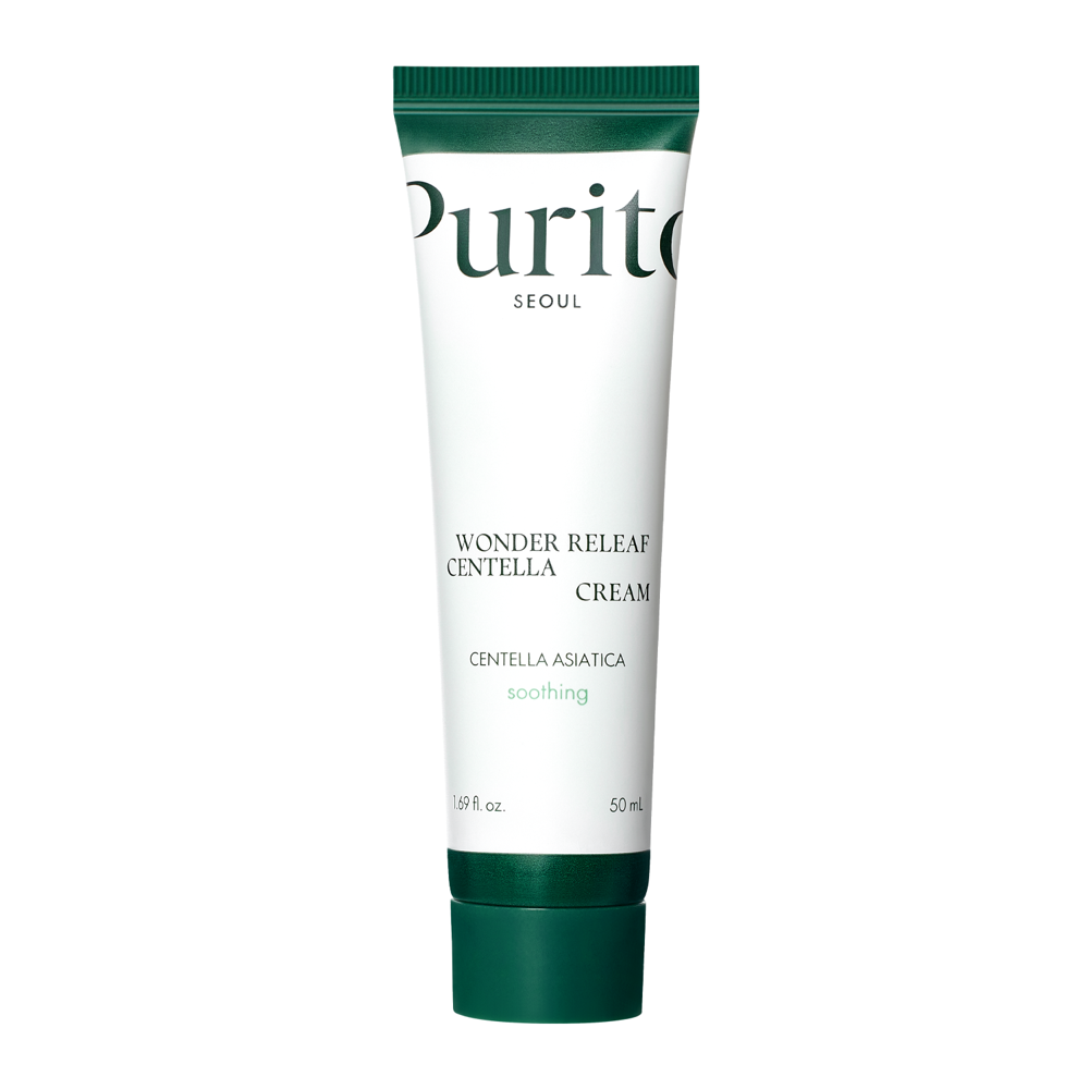 Purito Seoul - Wonder Releaf Centella Cream - Nomierinošs krēms ar Āzijas centellas ekstraktu - 50ml