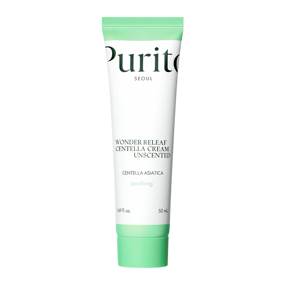 Purito Seoul - Wonder Releaf Centella Cream Unscented - Krēms bez smaržas ar Āzijas centellas ekstraktu - 50ml