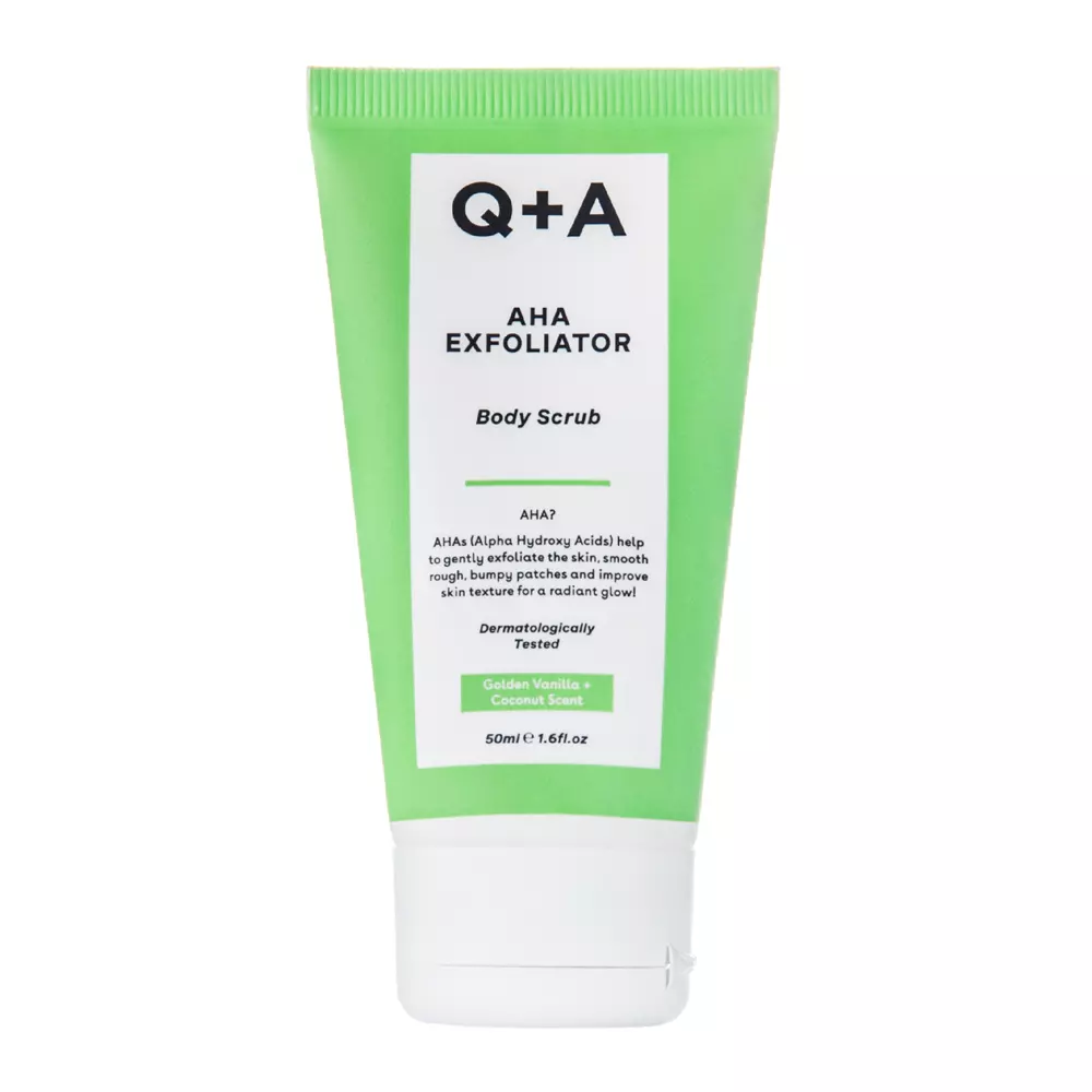 Q+A - AHA Exfoliator Body Scrub - Izlīdzinošs ķermeņa skrubis ar AHA skābēm - 50ml