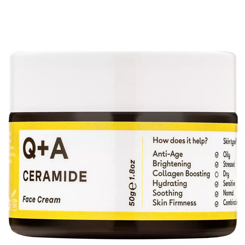 Q+A - Ceramide Barrier Defence Face Cream - Aizsargājošs sejas krēms ar keramīdiem - 50ml