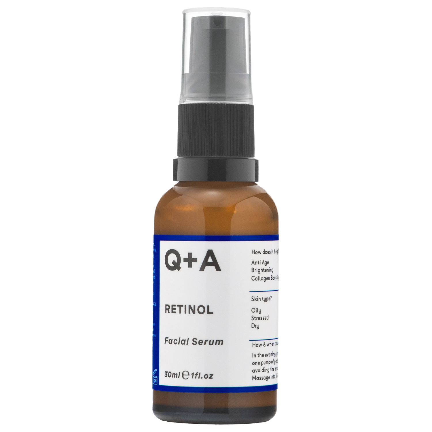 Q+A - Retinol 0.2% Serum - Pretnovecošanās sejas serums ar retinolu - 30ml