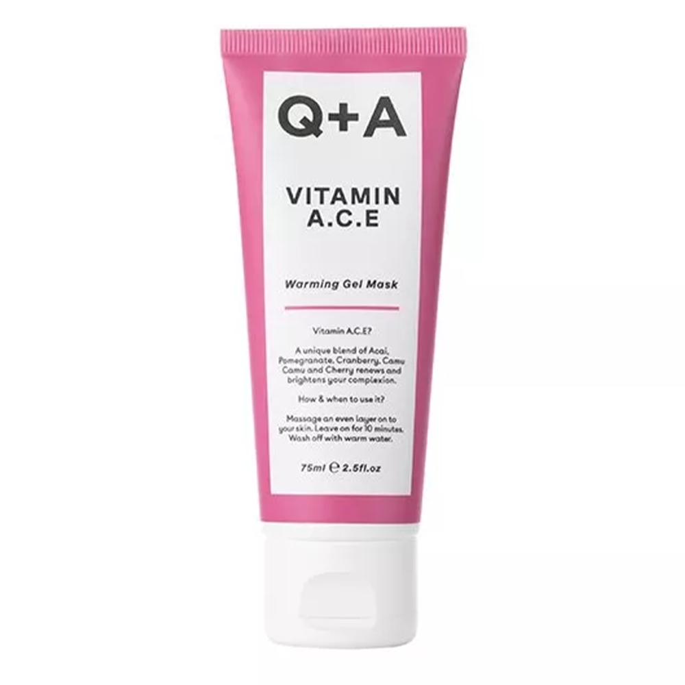 Q+A - Vitamin A.C.E - Warming Gel Mask - Antioksidantu maska ar A.C.E vitamīniem - 75ml