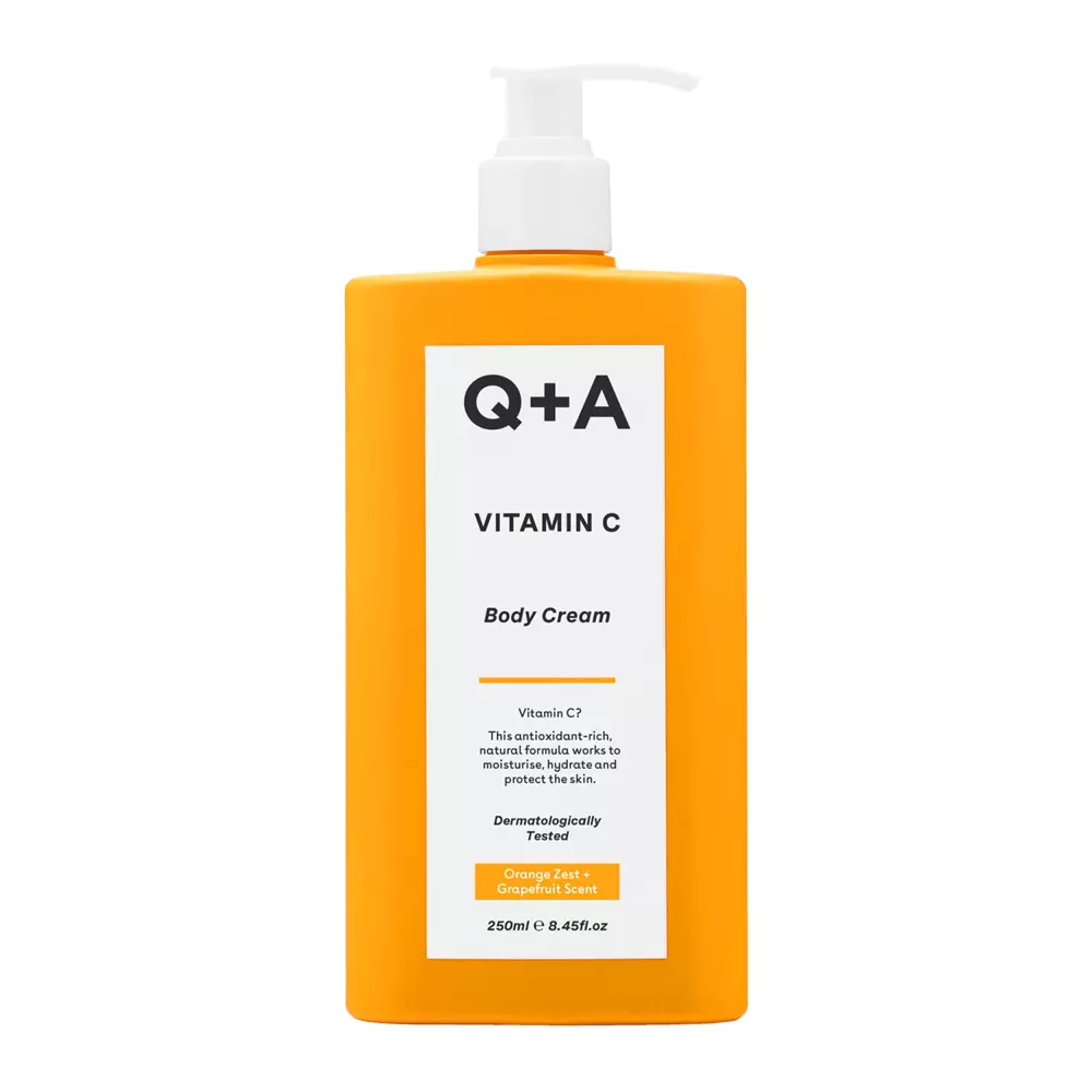 Q+A - Vitamin C Body Cream - Antioksidntu ķermeņa balzams ar C vitamīnu - 250ml