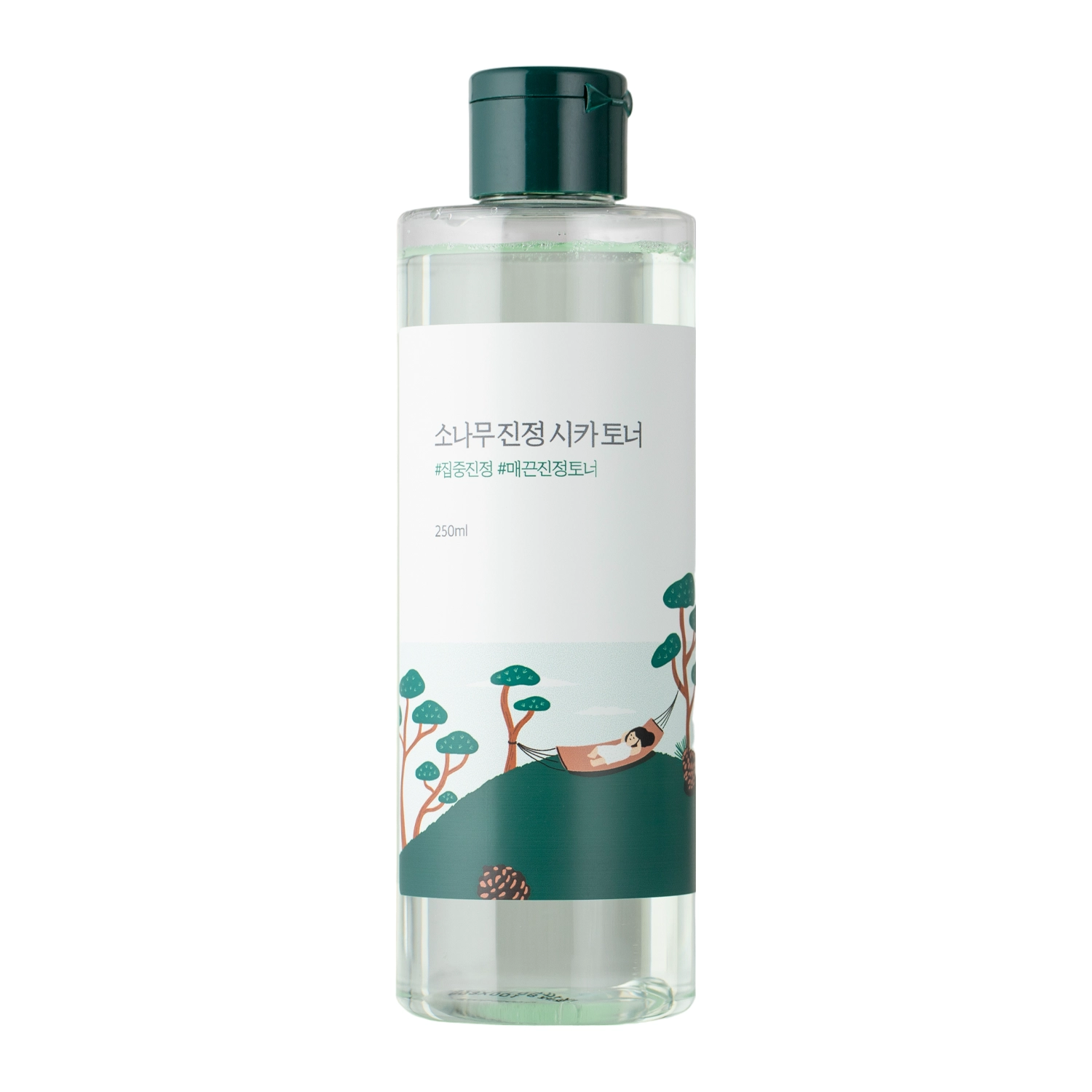 Round Lab - Pine Calming Cica Toner - Mitrinošs Toniks Sejai - 250ml