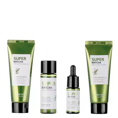 Some By Mi - Super Matcha Pore Care - Starter Kit - Kosmētikas komplekts paplašinātām porām