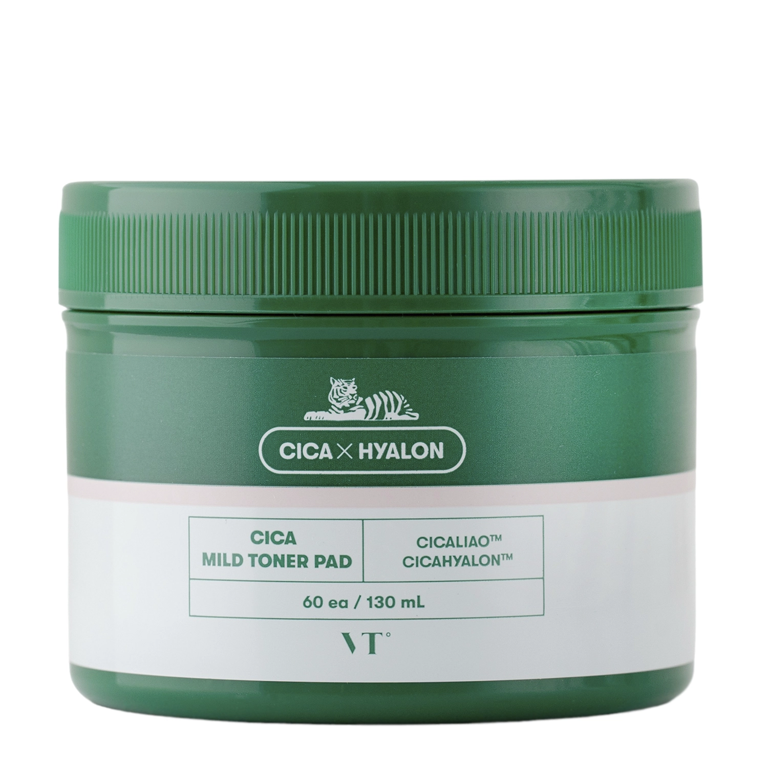 VT Cosmetics - CICA Mild Toner Pad - Pīlinga Sejas Spilventiņi ar Centellu un Salicilskābi - 60szt/130ml