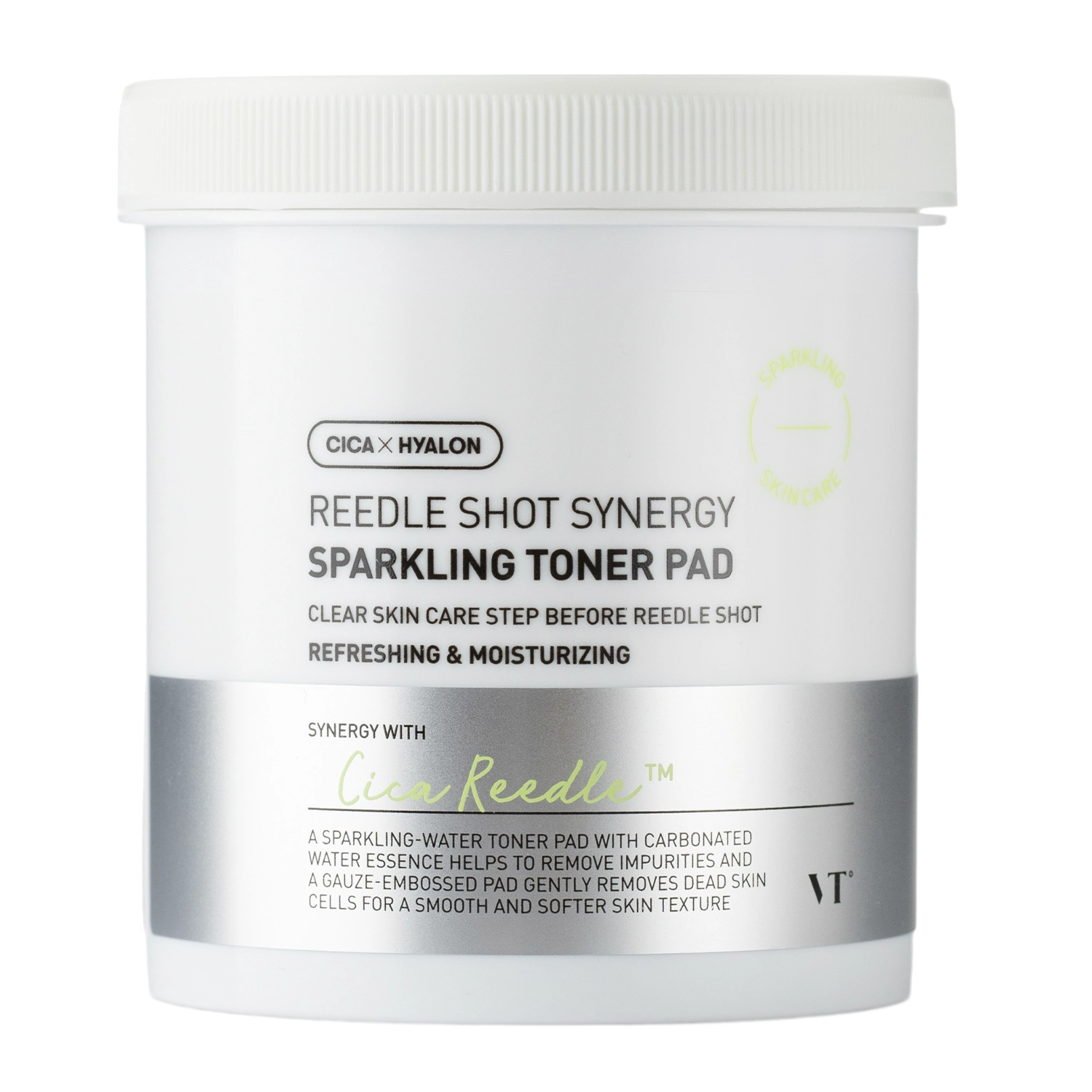 VT Cosmetics - Reedle Shot Synergy Sparkling Toner Pad - Nogludinoši Sejas Spilventiņi - 80gab/200ml