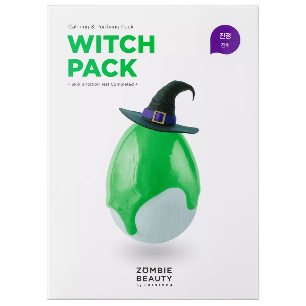 ZOMBIE BEAUTY by SKIN1004 - Witch Pack - Dziļi attīroša maska ar zaļo tēju - 8 gab. x 15g