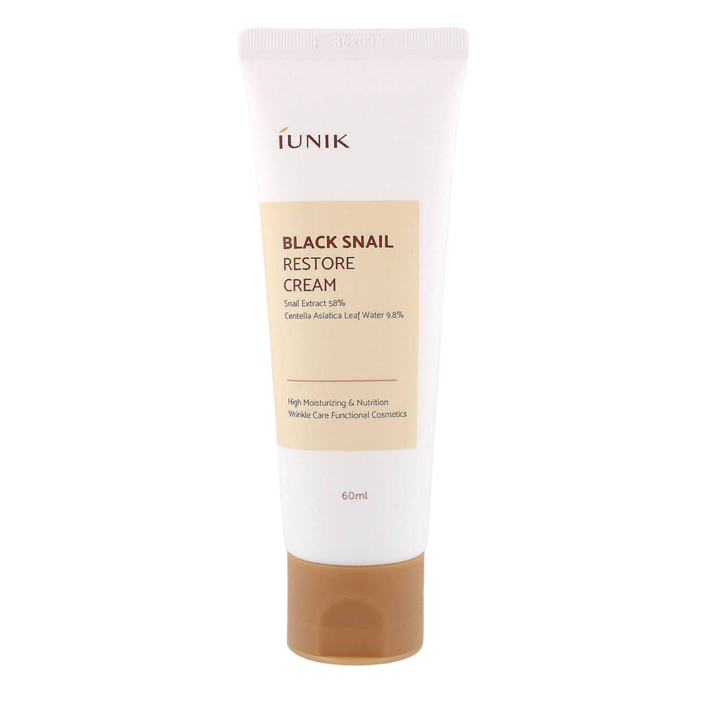 iUNIK - Black Snail Restore Cream - Atjaunojošs sejas krēms - 60ml