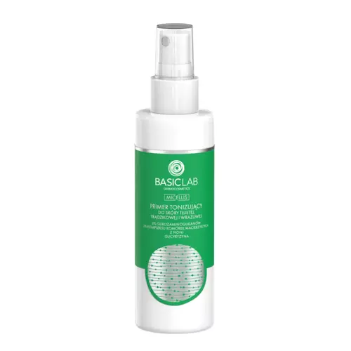 BasicLab - Micellis - Tonizējošs Praimeris Taukainai, ar Akne un Jutīgai Ādai - 150ml