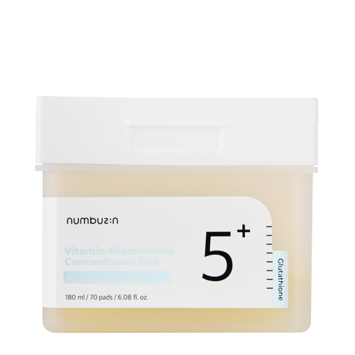 Numbuzin - No.5 Vitamin - Niacinamide Concentrated Pad - Sejas Spilventiņi ar Niacinamīdu - 180ml/70gab.