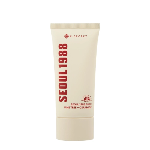 K-SECRET - SEOUL 1988 Sun : Pine Tree + Ceramide 50+ PA++++ - Mitrinošs Sejas Krēms ar Filtru - 50ml