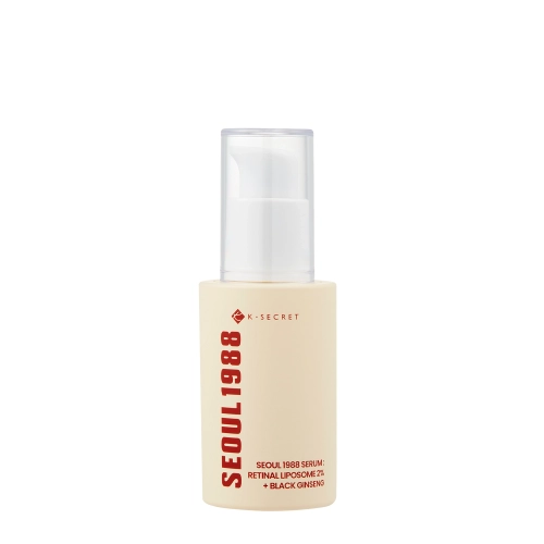 K-SECRET - SEOUL 1988 Serum : Retinal Liposome 2% + Black Ginseng - Nostiprinošs Serums ar Retinālu - 30ml