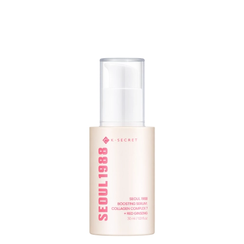 K-SECRET - SEOUL 1988 Boosting Serum : Collagen Complex 7 + Red Ginseng - Serums ar Kolagēnu un Žeņšeņa Ekstraktu - 30ml