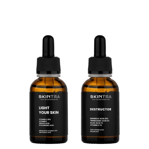 SkinTra - Komplekts Vitamin C & Peel Duo - 30 ml + 30 ml