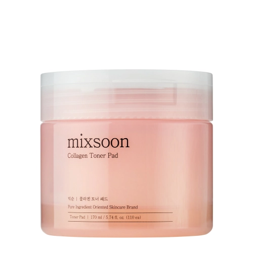 Mixsoon - Collagen Toner Pad - Nostiprinoši Kolagēna Spilventiņi Sejai - 170ml/110gab.