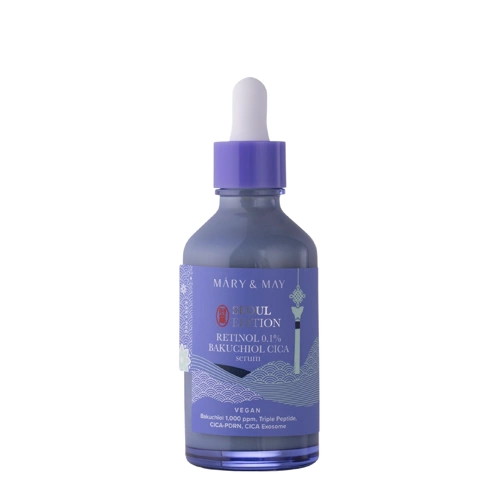 Mary&May - Retinol 0,1% Bakuchiol Cica Serum - Nostiprinošs Sejas Serums ar Retinolu - 80ml