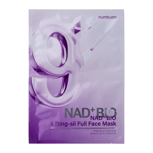 Numbuzin - No.9 NAD Bio Lifting Full Cover Facial Mask - Liftinga Sejas Maska ar Koenzīmu NAD - 26ml