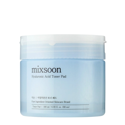 Mixsoon - Hyaluronic Acid Toner Pad - Mitrinoši Sejas Spilventiņi - 180ml/80gab.