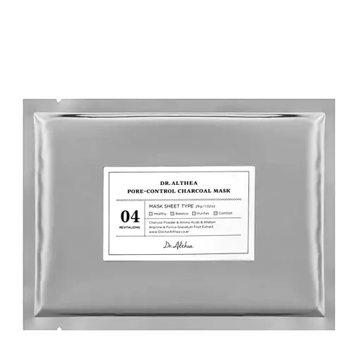 Dr. Althea - Pore-Control Charcoal Mask - Тканинна маска для звуження пор - 1шт./29g