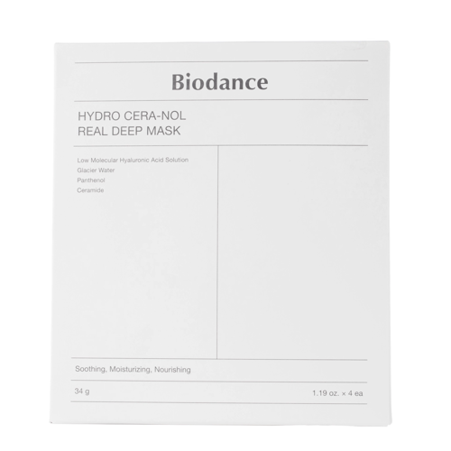 Biodance - Hydro Cera-nol Real Deep Mask Set - Набір зволожувальних колагенових масок для обличчя - 4x34g