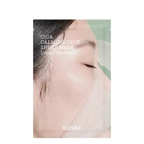 Cosrx - Pure Fit Cica Calming True Sheet Mask - Заспокійлива тканинна маска з екстрактом центелли азіатської - 21ml