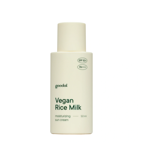 Goodal - Vegan Rice Milk Moisturizing Sun Cream SPF50+/PA++++ - Веганський зволожувальний крем із фізичними фільтрами - 50ml