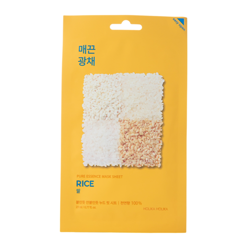 Holika Holika - Pure Essence Mask Sheet - Rice - Тканинна маска з екстрактом рису - 23ml